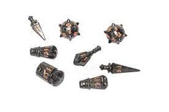 PolyHero Warrior Dice Set (8) - Steel Grey phd2313